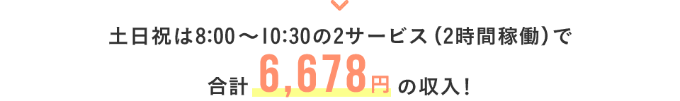 合計6,678円の収入！