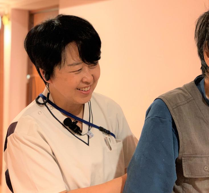 当ホームのリハビリは日々の生活で「できること」を継続、「やりたいこと」に挑戦していただいております。