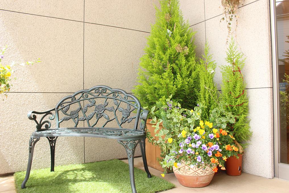 季節のうつろいを日々感じていただけるように、ホームの中はこだわりの花と緑であふれています！