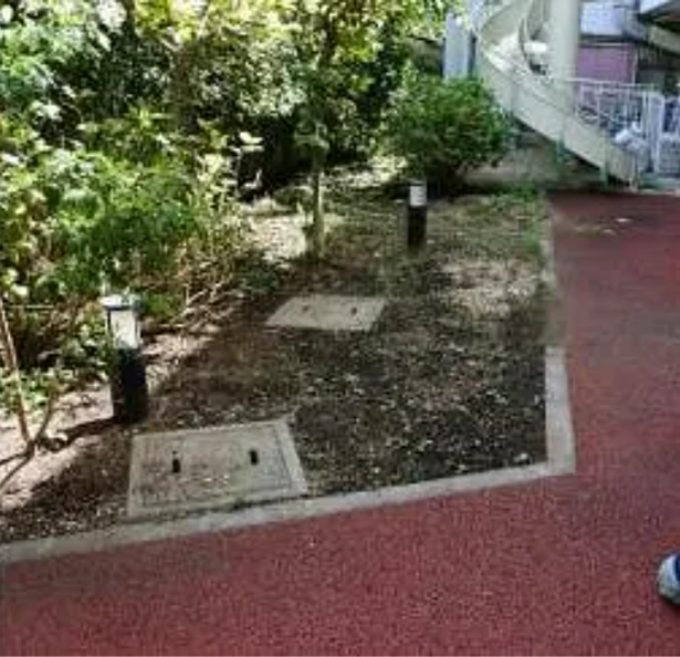 こちらの中庭はご入居者様プロデュースしていただきました。中庭が素敵なガーデンに生まれ変わります。