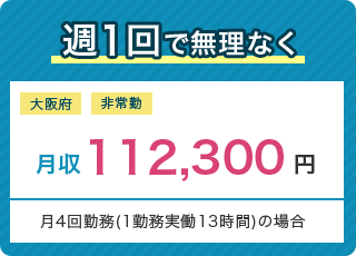 週1回で無理なく